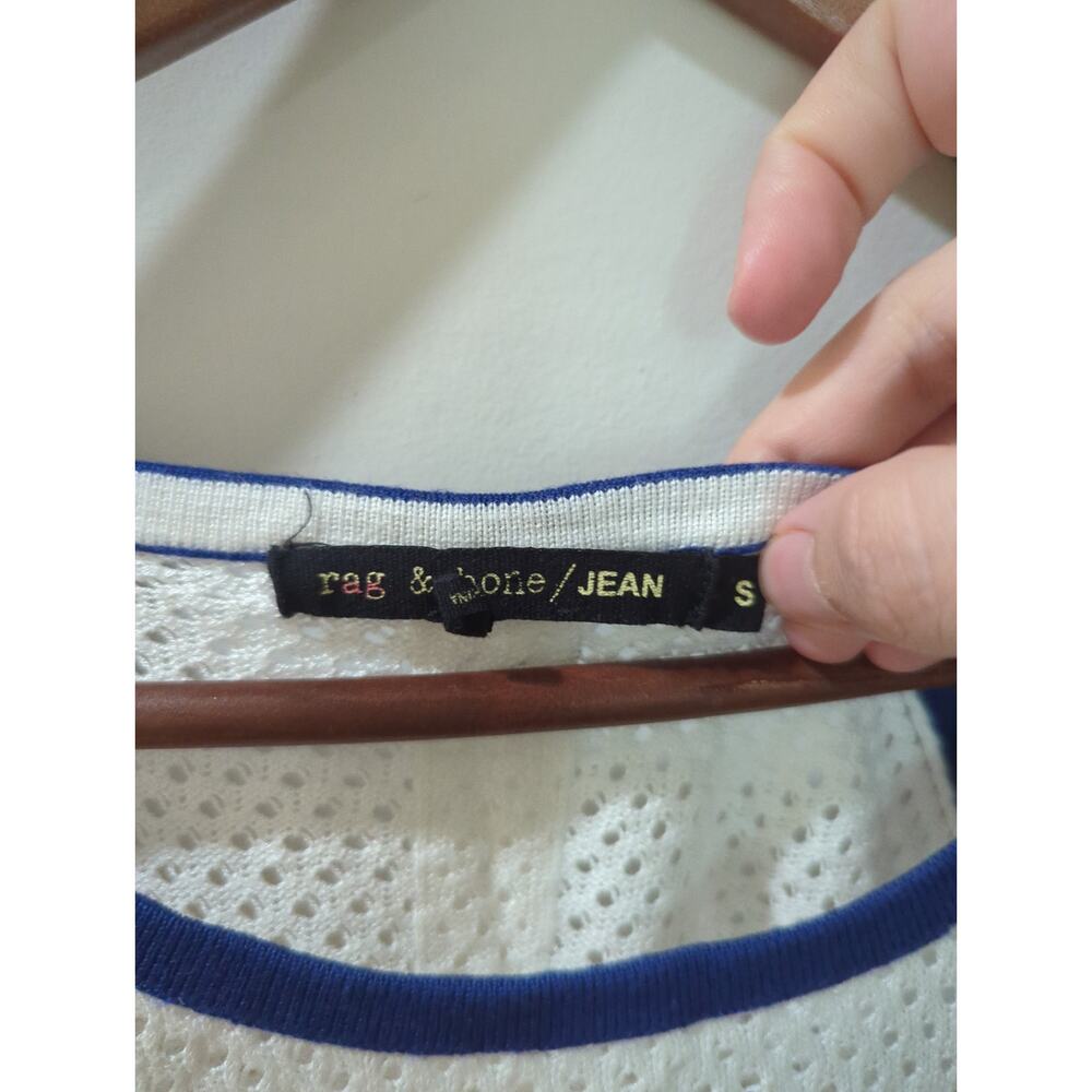 Rag & Bone Colorblock Perforated Sweater Top - image 3